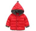 2016 baby girl winter warm outerwear coat kids jacket with bow witch children s solid cotton