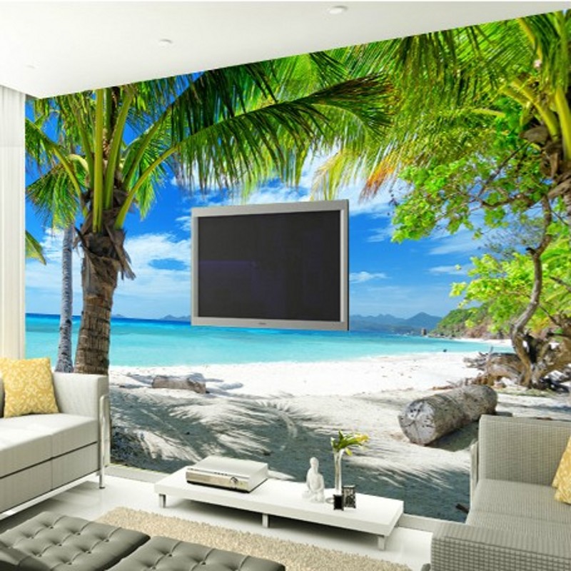 Hoge kwaliteit groothandel decoratieve landschappen behang ... Woonkamer behang koper