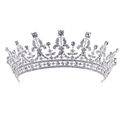 Luxury Wedding Bridal Crystal Tiara Crowns Princess Queen Pageant Prom Rhinestone Veil Tiara Headband Wedding Hair