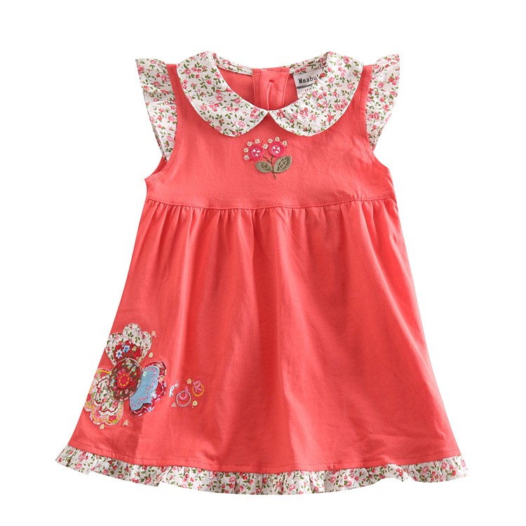FREE SHIPPING H4061#18m/6y NOVA kids wear new 2013 hot selling little girls summer dresses with flowers and belt dance dress