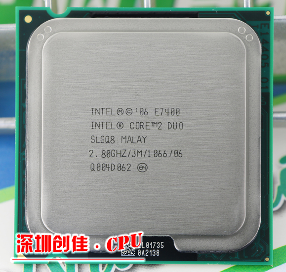     Intel 2 Duo E7400  ( 2.8  / 3  / 1066  )  LGA775 CPU
