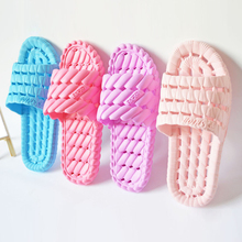 10%OFF!!Hot Selling Summer Sandals Family Slippers Indoor Women Home Non-slip Massage Bathroom Slippers for Women