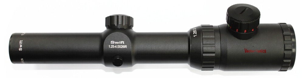 Vector Optics Swift 1 25 4 5x26 IR Compact Hunting Riflescope Long Eye Relief 30mm Monotube