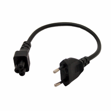 Short Power cord EU 2Pin Male to IEC 320 C5 Micky for Notebook Power supply 28CM
