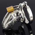 Small Chastity Device Stainless Steel Cock Cage Metal Male Chastity Belt Penis Ring Bondage Sex Toys