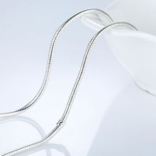 Fashion 45CM Silver Plated Snake Chain Long Chain Necklace Original Jewelry A2037