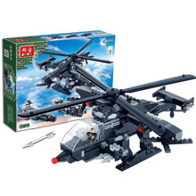 building block set Banbao Creator 3in1 Helicopter Warship Chariot Plane Assembling Bricks Toys for Boys Model Building