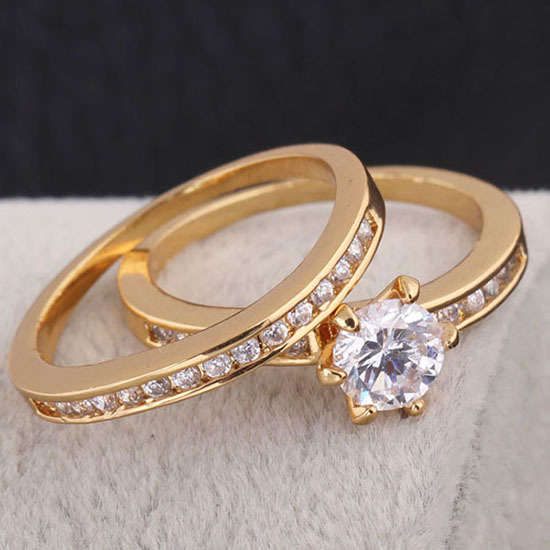 Designer gold rings for engagement