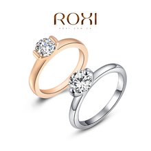 ROXI Christmas gift Swiss CZ diamond rings,top quality beautiful, 100% hand made fashion jewelry,2010003185