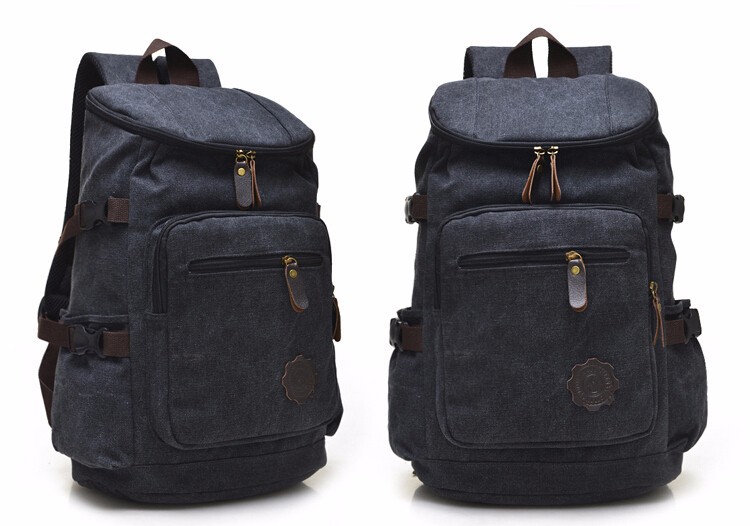High capacity Vintage Backpack Fashion High quality boy school bag Casual Travel Bags men Canvas Backpack (3)