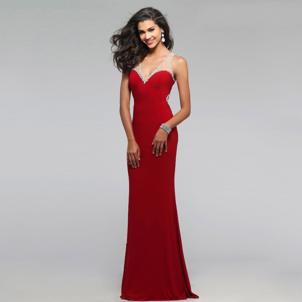 vestidos de noche 2016 rojos
