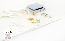 Free Shipping 4cm 10m Wide Beautiful Flower Washi Tape Box packing Adhesive Tape DIY Scrapbooking Sticker