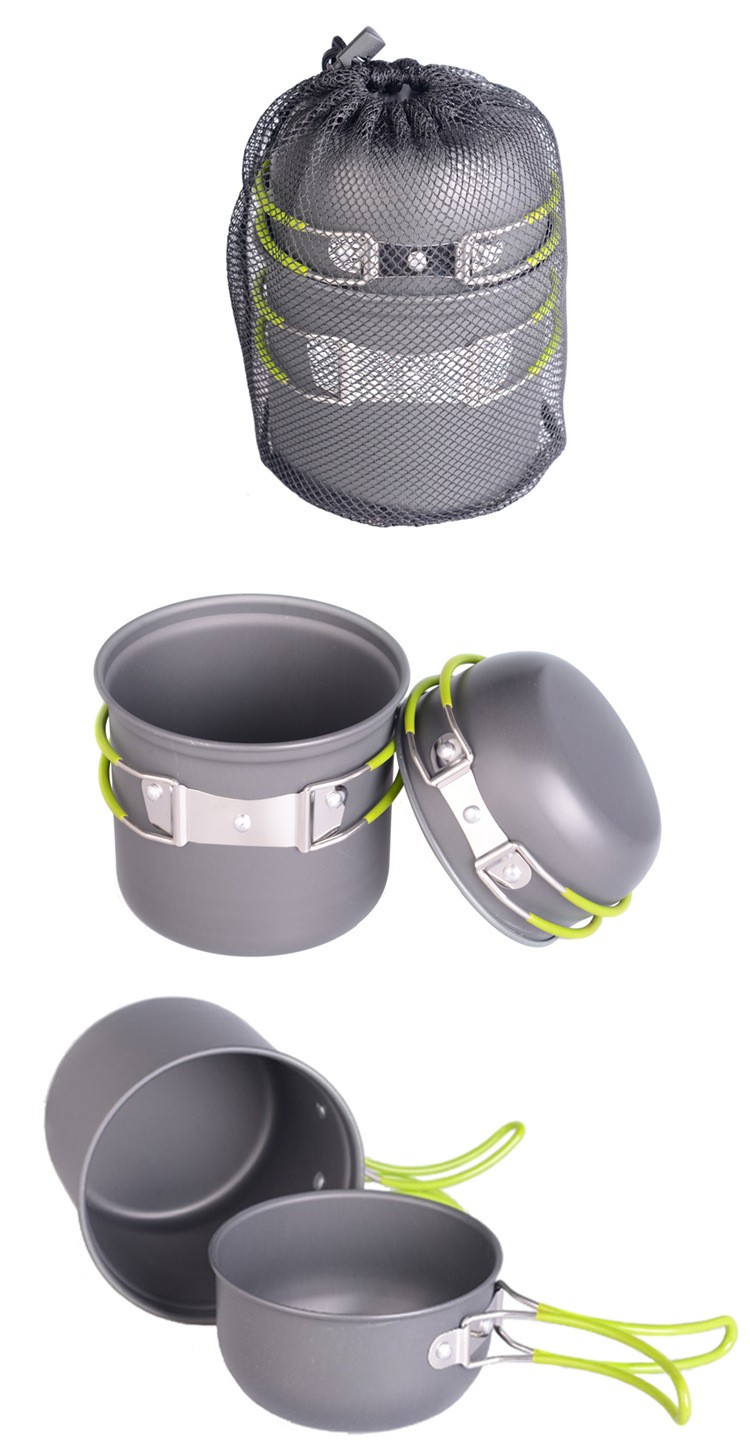 Bol plegable cantimplora militar camping dishes titanium pot utensils for a picnic travel tableware camping cookware (7)