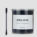 High Quality 200 Pcs Double Head Activated Carbon Clean Cotton Swab Health Makeup Cosmetics Ear Clean