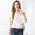 2016 Print Sale Women Tops Body Blusa Shirts The New Big Yards Color Tether V neck