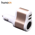 Hunocn 5V3 1A Dual USB Car Charger with Cigarette Lighter Power Socket Adapter fast charger for