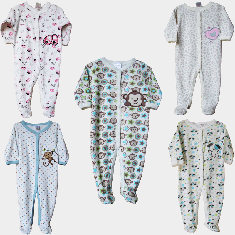 New Baby Clothes Children Pajamas Newborn Baby Rompers Cotton Infant Animal Long Sleeve Jumpsuits Boys Girls