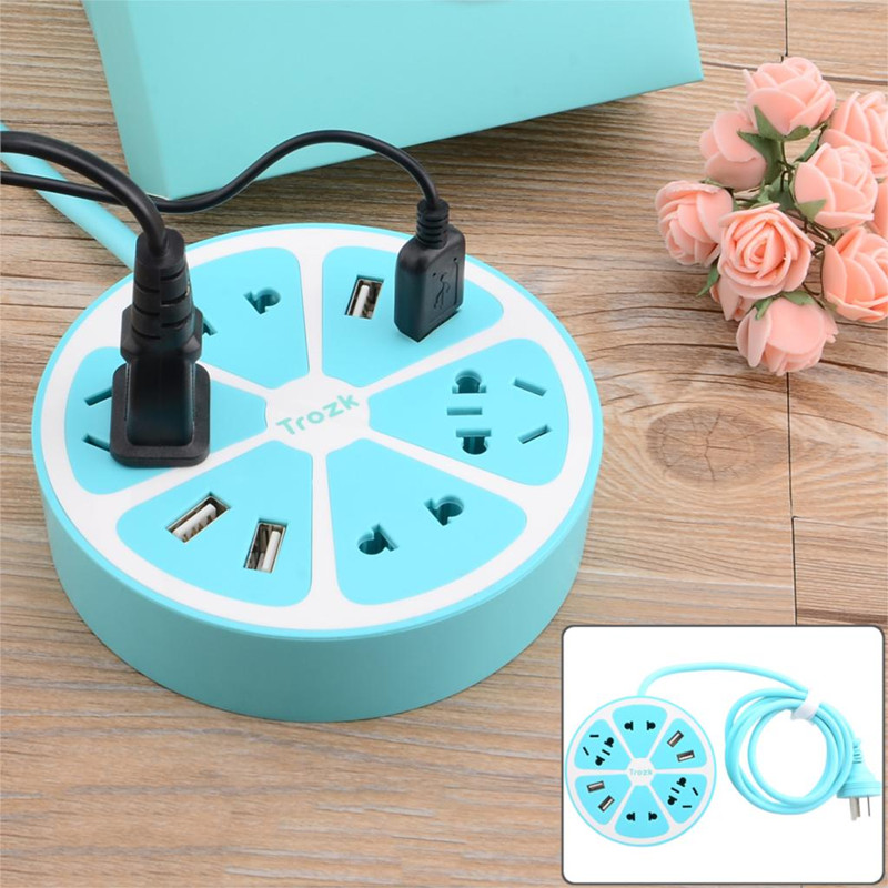 Lemon Design Extension Socket with USB Port Remote Socket for IOS Android Smart Multi-purpose Smart Power Strip Home Electronics