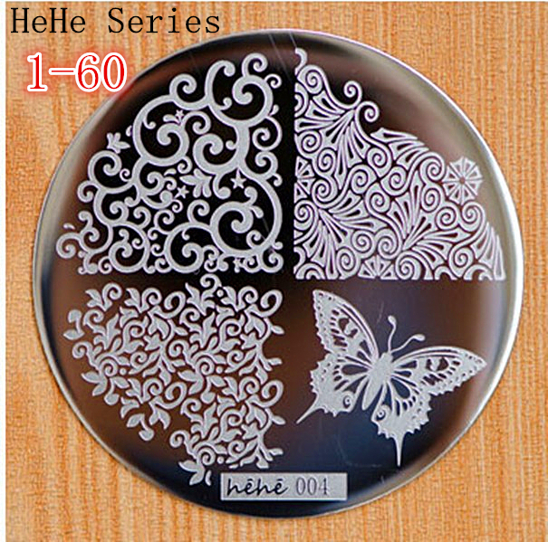 Cut Butterfly Flower Pattern etc 60 Design Plate hehe 1 60 Series Nail Art Image Konad