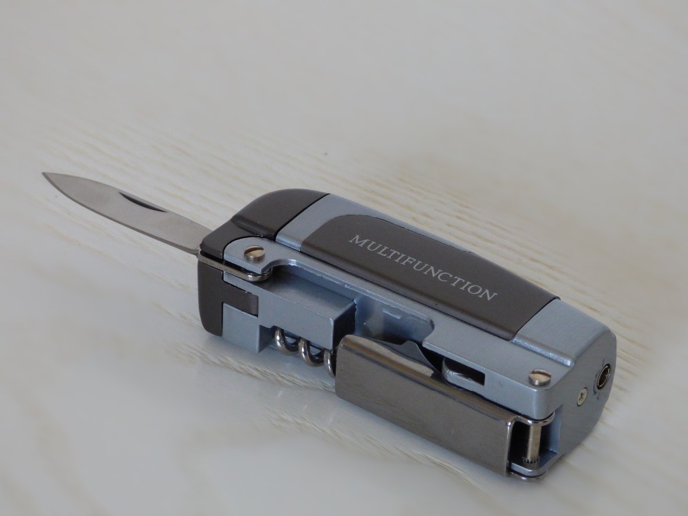 JET TORCH CIGARETTE LIGHTER WITH KNIFE AND OPENERin Lighters from Home