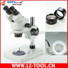 3.5X – 45X estudiante microscopio estéreo del zumbido, binocular microscopio + 56 led light + envío gratuito
