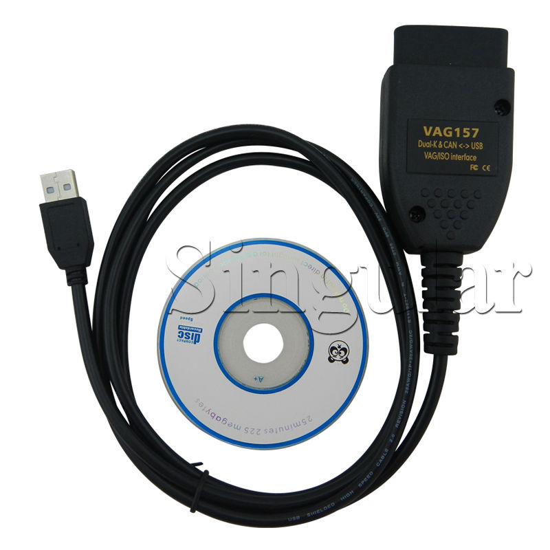 Wholesale VAG 15.7 VAG COM 15.7.0 VCDS HEX CAN USB Interface VAG 15.7 with Atmega 162 for VW AUDI SKODA SEAT 10pcs/lot (English)