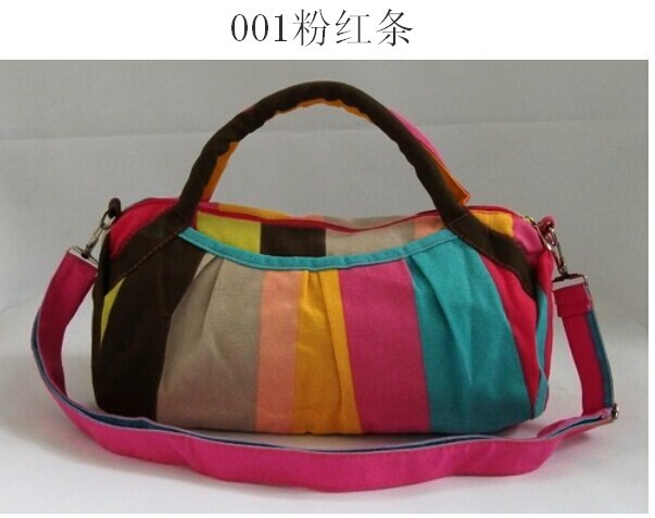 The colorful canvas casual satchel bag fashion handbags channel Mobile Messenger bags dual use bag