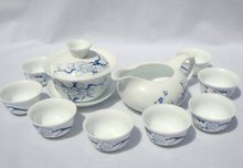 10pcs smart China Tea Set Pottery Teaset Plum Flower A3TM09 Free Shipping