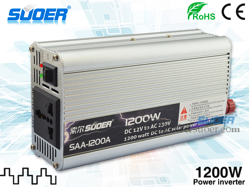 Suoer best inverter 1200W 12 volt inverter solar power inverter (SAA