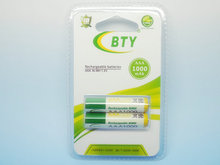 Free shipping High Quanlity 2 x BTY Ni-MH 1.2V 1000mAh AAA Rechargeable Battery AAA
