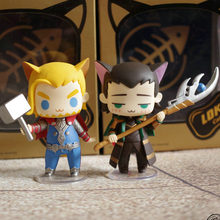 Marvel’s The Avengers Alliance Thor Loki Cat Q Version Chibi Cute Action Figure Toys Super Hero Model PVC Anima Dolls Toys