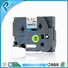 Brother label tape 18mm black on white tze label tape tze-241 tze 241 tze241 for P-touch printer