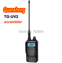 Free shipping QuanSheng TG UV2 Military Level scrambler interphone PortableTwo Way Radio station Dual Band walkie