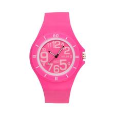 2015 deportes del silicón del reloj de cuarzo del estudiantes de pulsera negro / blanco / rojo / rosa / color de rosa caliente / verde / azul / amarillo / naranja / púrpura