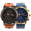 2016 Men s Sports Quartz Watches Mens Watches Luxury Leather Wristwatches 4182 Free Shipping