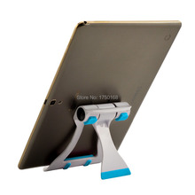 New Blue Portable Stand for Tablets 4 10 inch E readers and Smartphones Durable Aluminum Body
