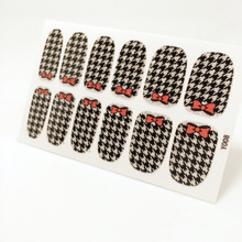 Nails Sticker Tartan Design Nail Sticker Manicure Decor Tools Cover Nail Wraps Decals