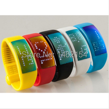 8GB Multi functional Jelly Unisex USB Flash Drive LED Wrsist Watches Smart 3D Pedometer Watches with