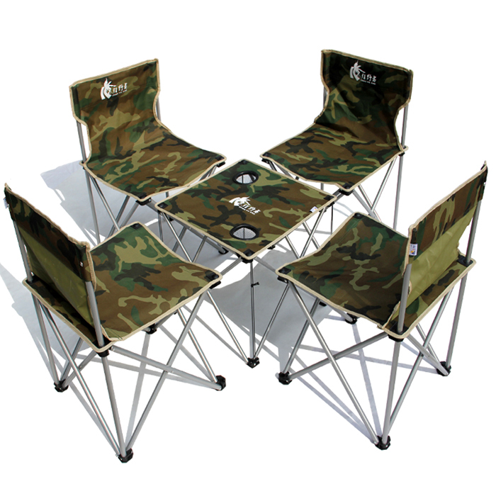 Wild wild Camouflage outdoor folding tables and chairs portable 5 piece
