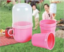 Travel Essentials Health stylish travel mug sets 5 sets of plastic cups tea set tea cup