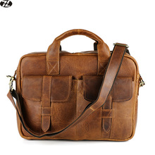 100% genuine leather tote men bag messenger bags cowhide Shoulder leisure business portable briefcase Laptop bag man handbag