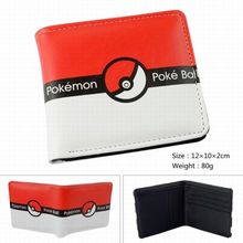 Pokemon go Satoshi Ash Ketchum Cosplay Prop Pikachu Pokeball Wallet Bifold Purse