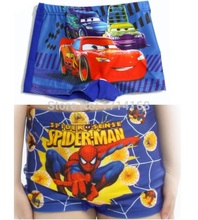 Car Flash Spiderman Boy’s swimwear Beach Pants Character kids underpants 1pcs/lot