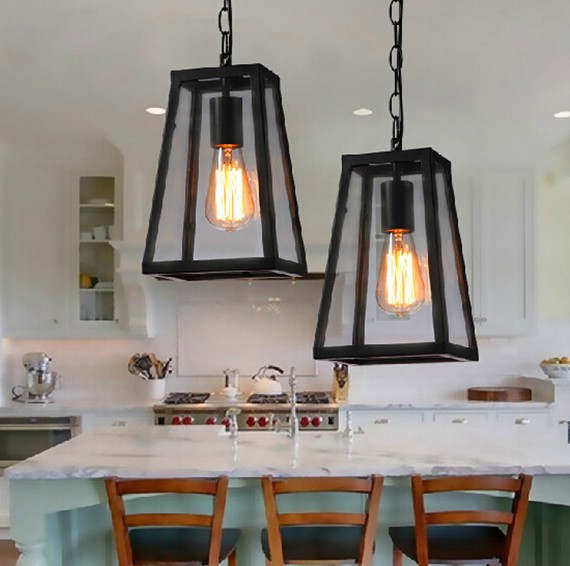 Фотография Nordic Loft Style Retro Pendant Light Fixtures Vintage Industrial Lighting For Dining Room Bar Hanging Lamp Lamparas Colgantes