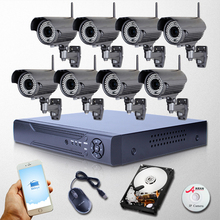ANRAN 8CH NVR Varifocal 2 8 12mm 1080P Wireless IP Camera CCTV Outdoor 78IR WiFi Security