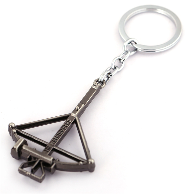 Nouvelle Arrivée Bronze The Walking Dead Porte,clés Arbalète Alliage Clé Anneau Support Pour Voiture