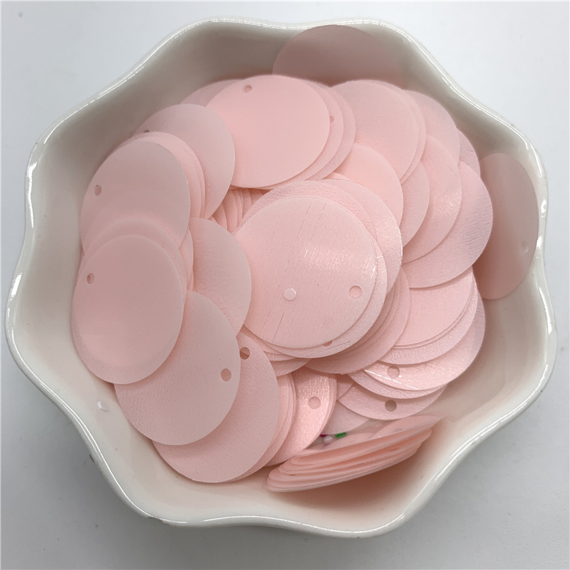 Description Picture 5 of item200pcs 20mm PVC Flat Round loose Sequins with 1 side hole Paillettes sewing Wedding Craft Accessories DIY Pendant Sequin Trim