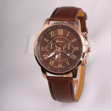 NEW Geneva Watch women Fashion Quartz Watches Leather Young Sports Women gold watch Casual Dress Wristwatches