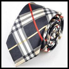 1pcs Retail Wholesale lattice chequer Men ties Fashion Casual Narrow 5 cm Wide Male neckties Free shipping