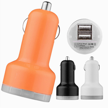original dual USB car charger For iphone 4 5 6 samsung lenovo xiaomi mobile cell phone charging all Smartphone tablet laptop